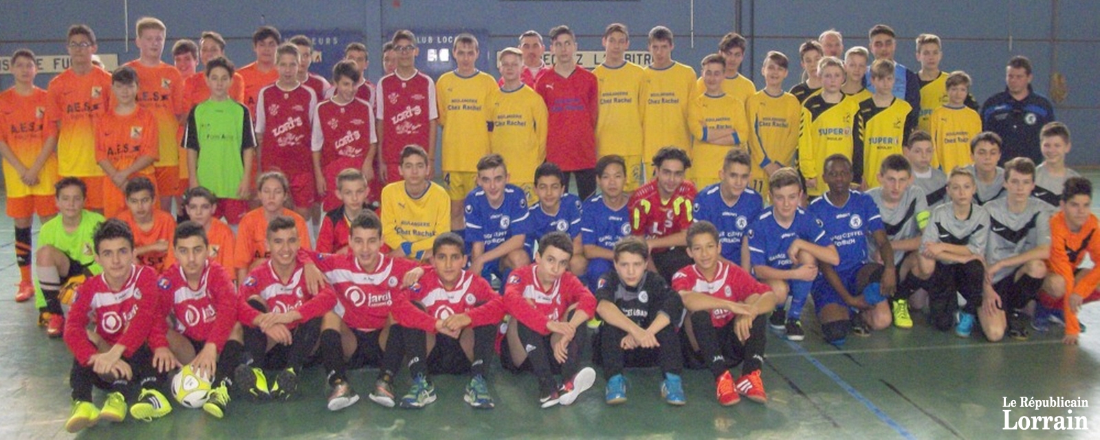 Les équipes engagées au tournoi des U15.